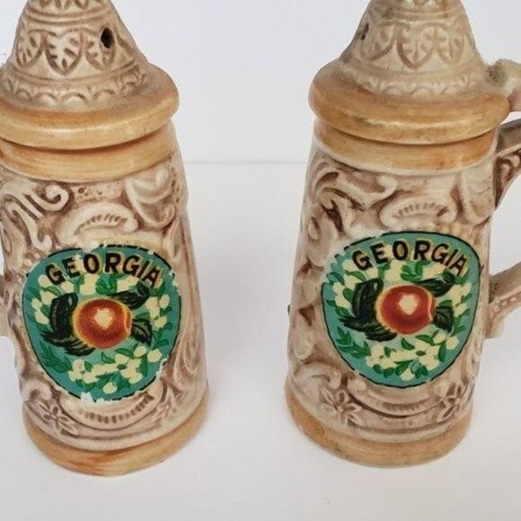 Vintage Kenmar japan Georgia souvenir salt and pepper shaker - Picture 5 of 5